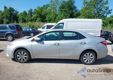 2014 Toyota Corolla Le z USA, uszkodzony, nr VIN 2T1BURHEXEC093124